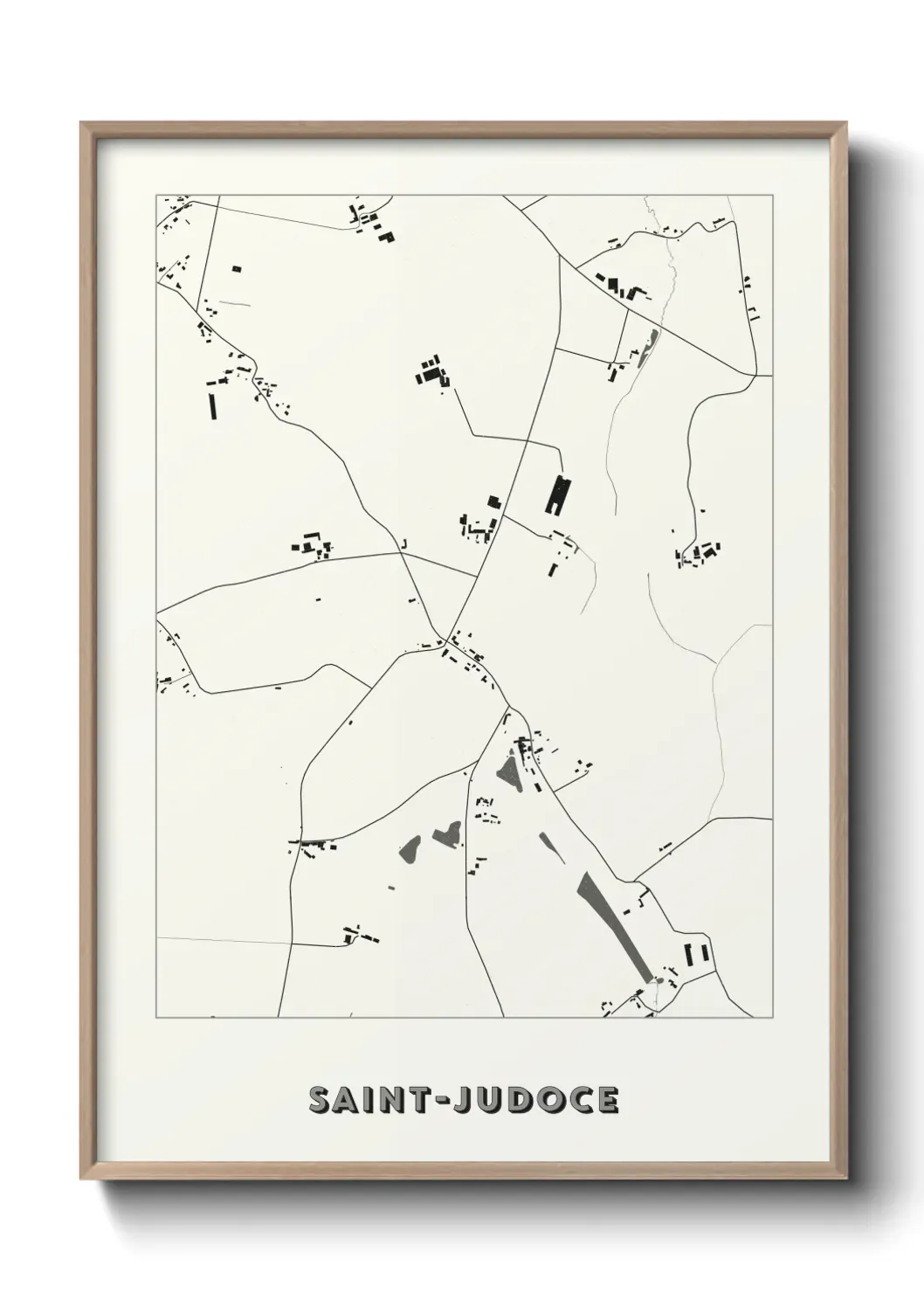 Un poster carte Saint-Judoce