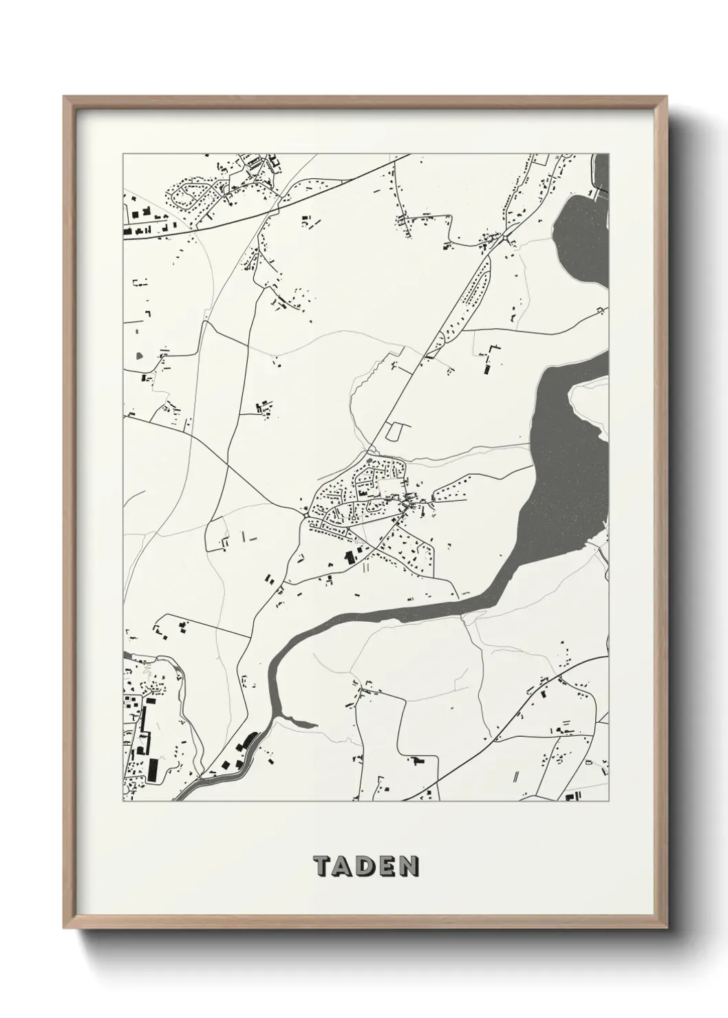 Un poster carte Taden