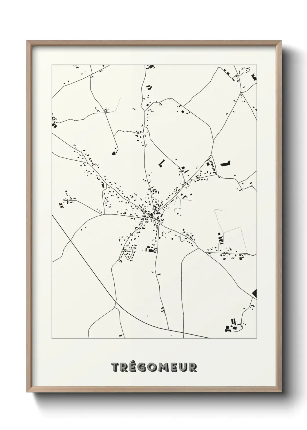 Un poster carte Trégomeur