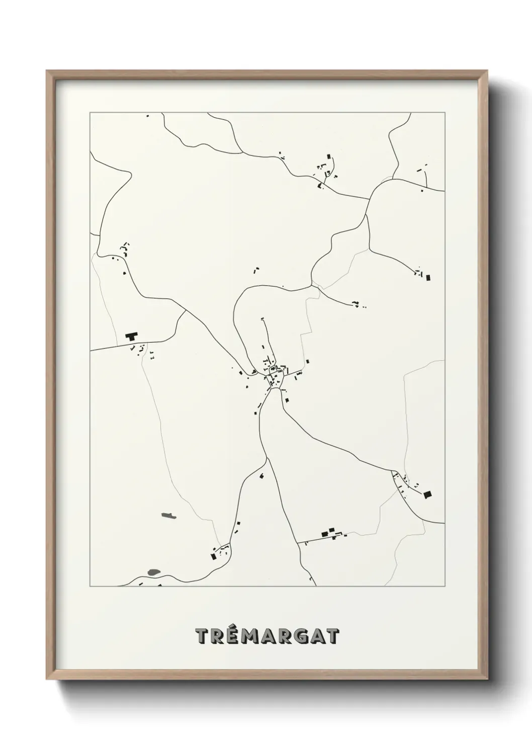 Un poster carte Trémargat