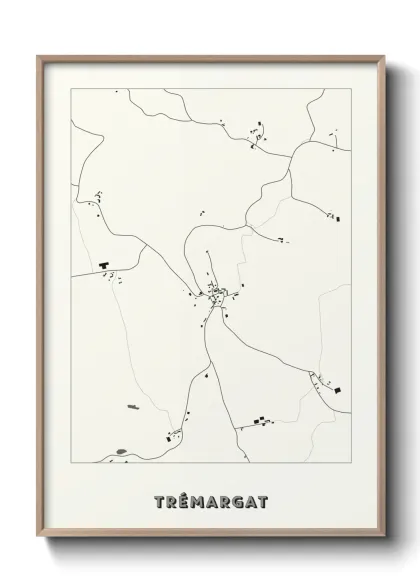 Une affiche de carte sur Trémargat
