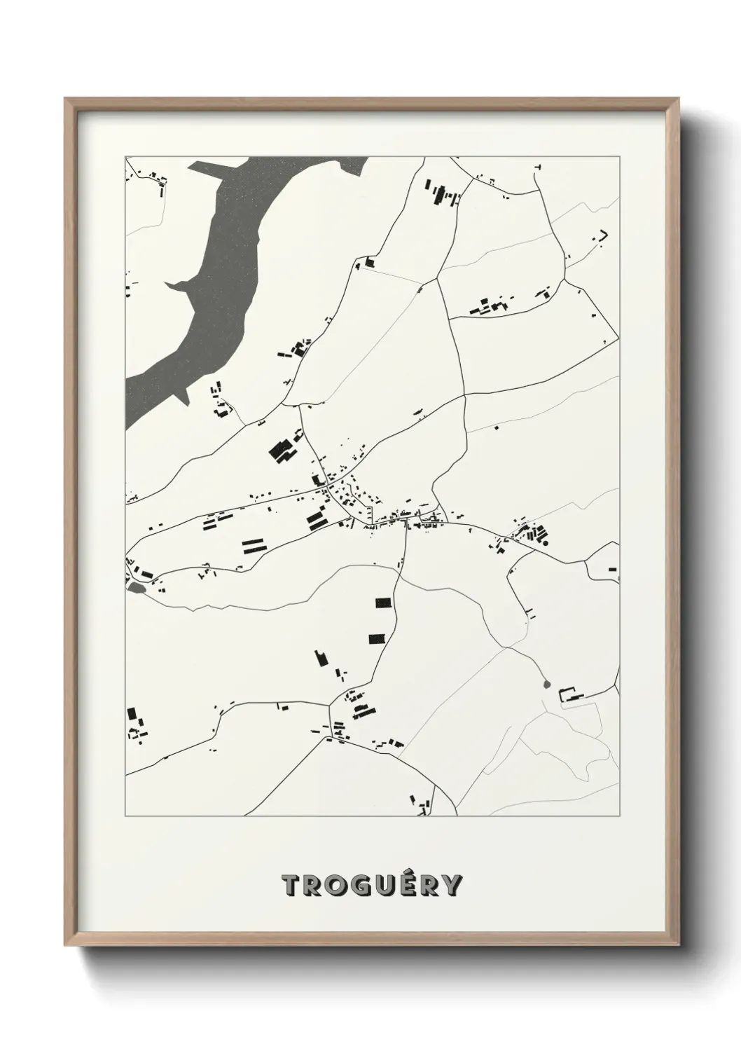 Un poster carte Troguéry