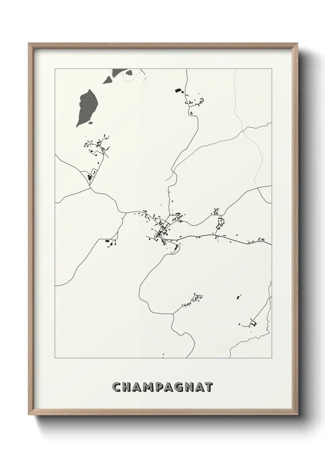 Un poster carte Champagnat