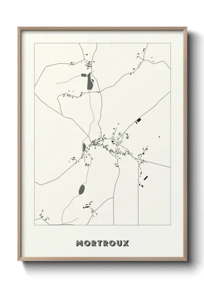 Une affiche de carte sur Mortroux