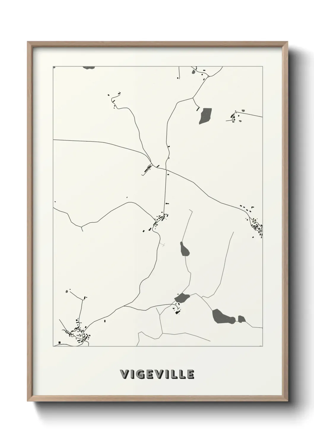 Un poster carte Vigeville