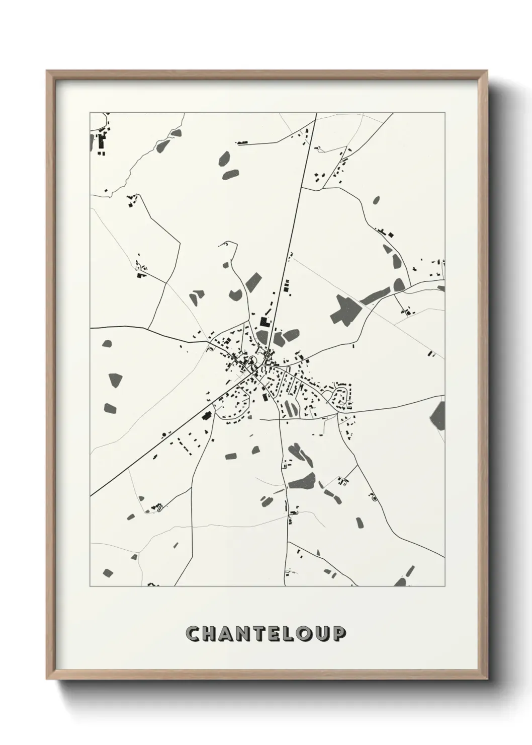 Un poster carte Chanteloup