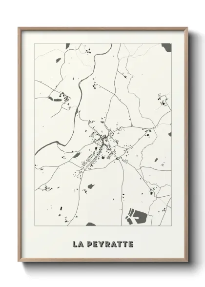 Une affiche de carte sur La Peyratte