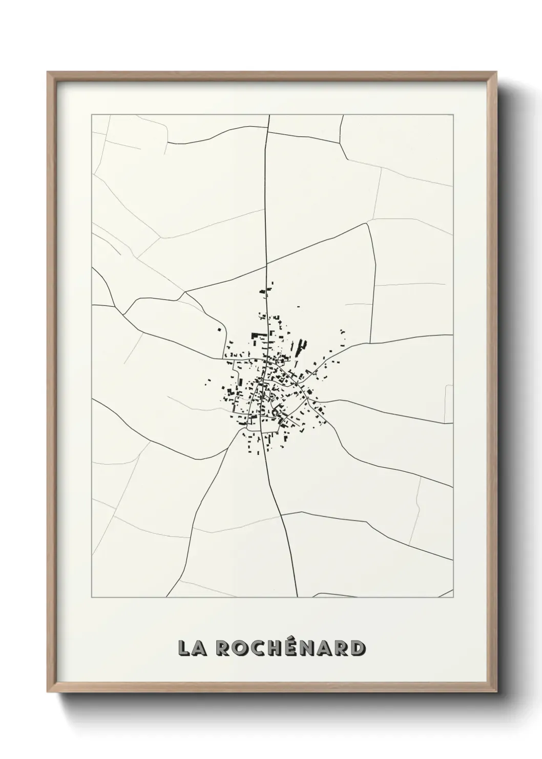 Un poster carte La Rochénard