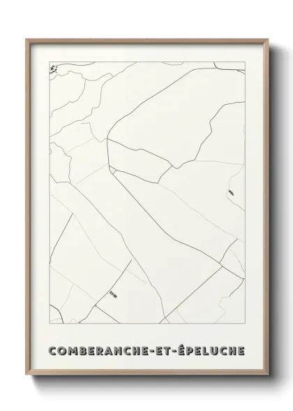 Une affiche de carte sur Comberanche-et-Épeluche