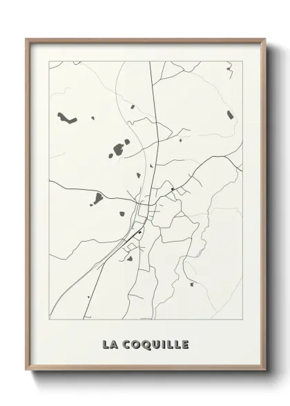 Une affiche de carte sur La Coquille