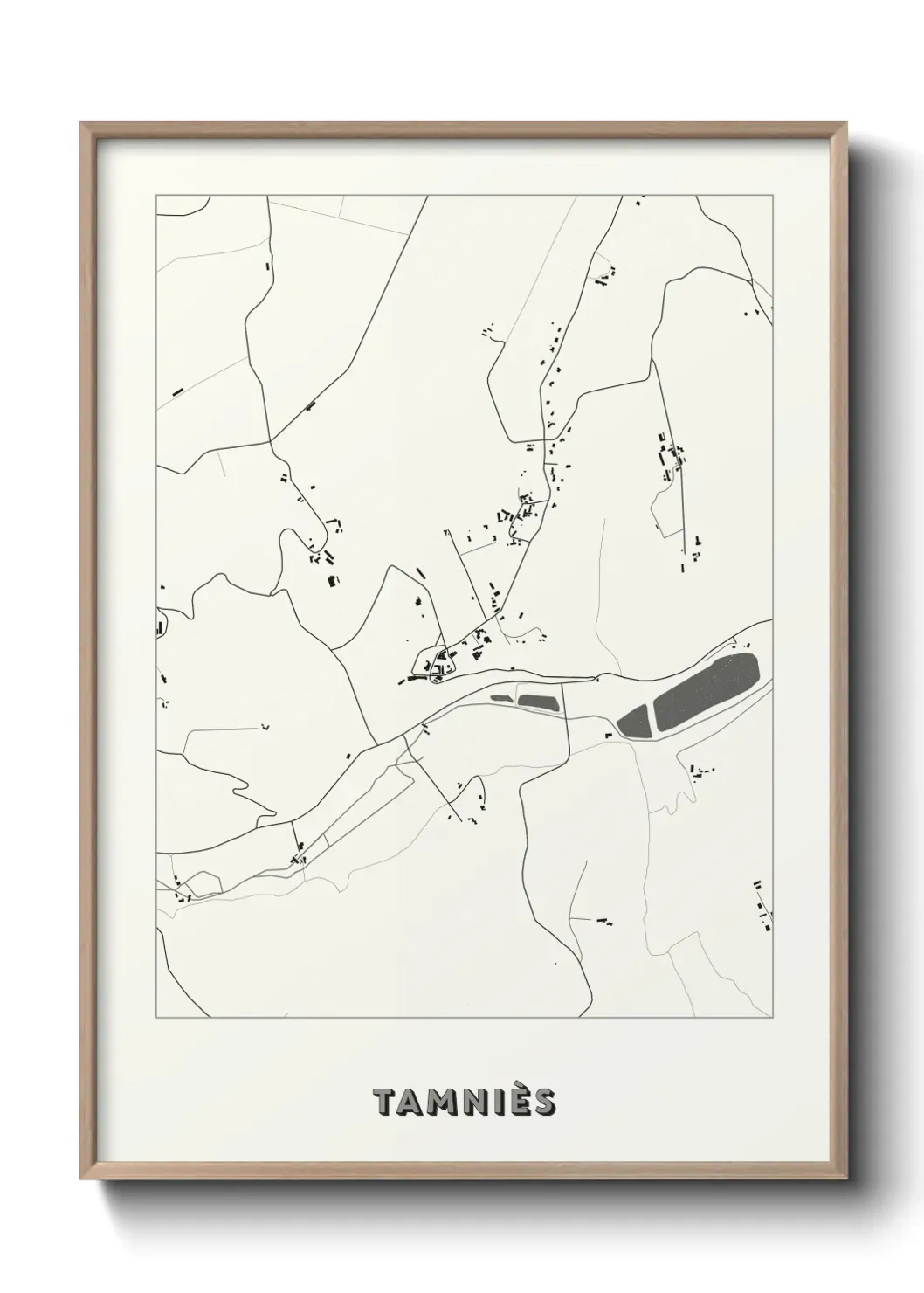 Un poster carte Tamniès