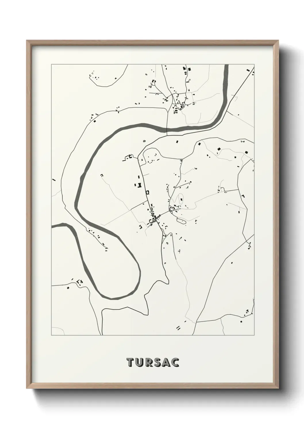 Un poster carte Tursac