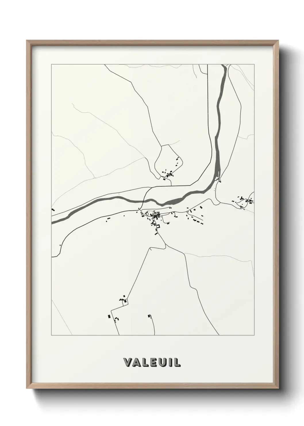 Un poster carte Valeuil