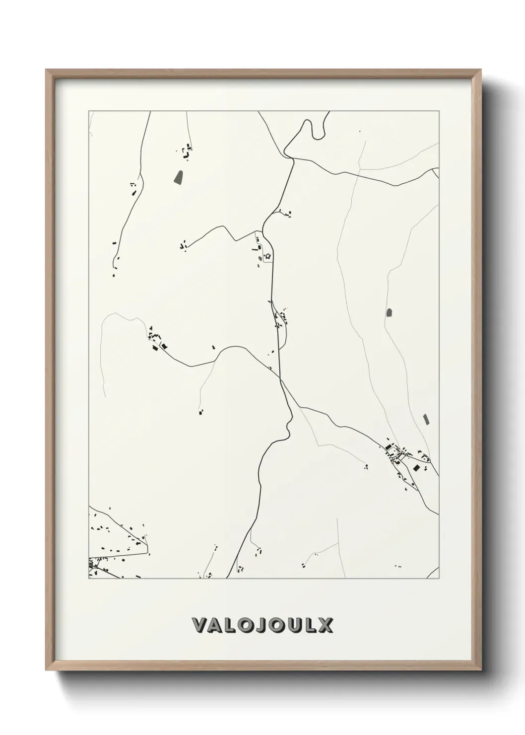 Un poster carte Valojoulx