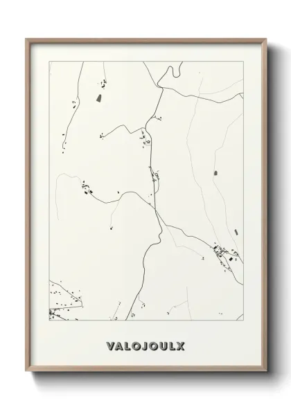 Une affiche de carte sur Valojoulx