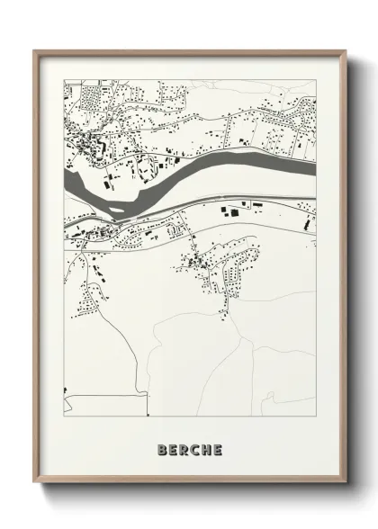 Une affiche de carte sur Berche