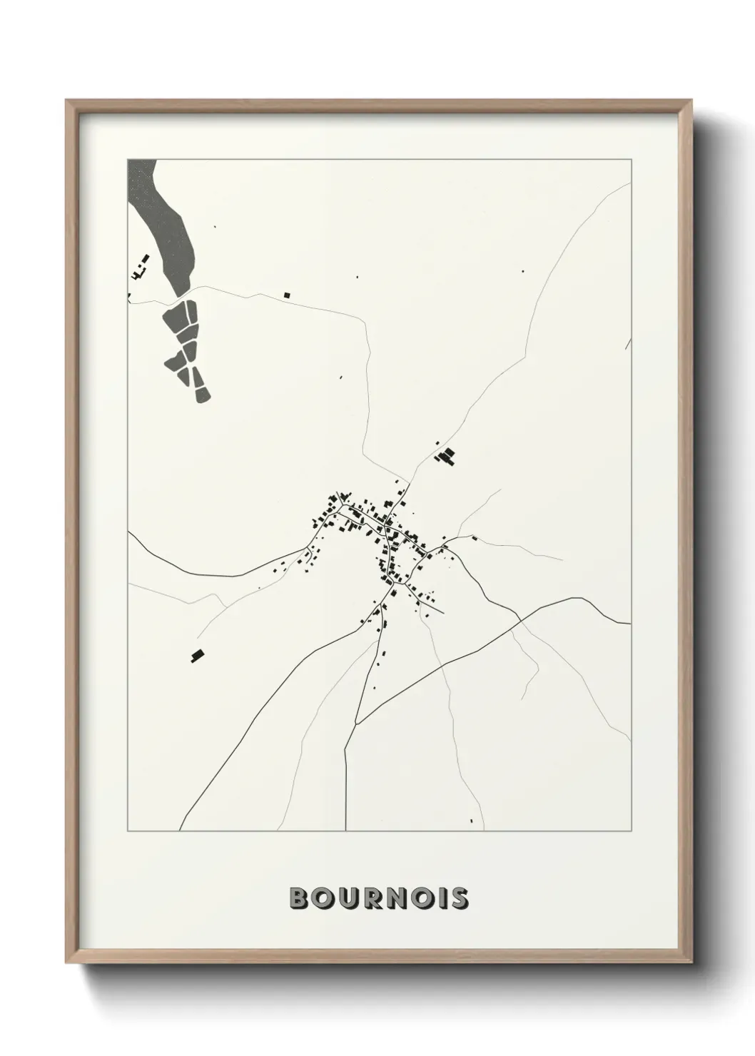 Un poster carte Bournois