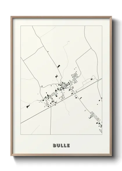Une affiche de carte sur Bulle
