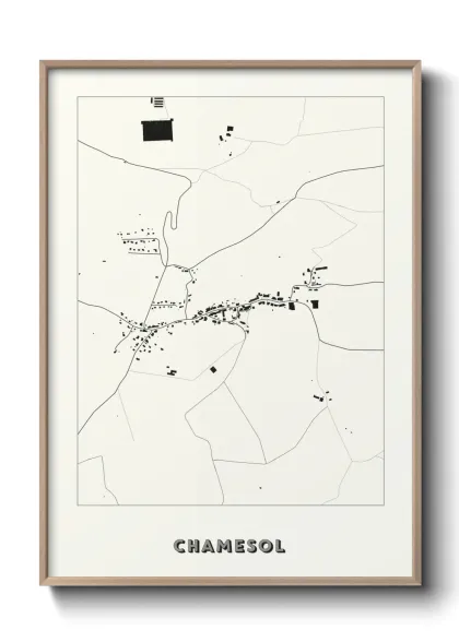 Une affiche de carte sur Chamesol