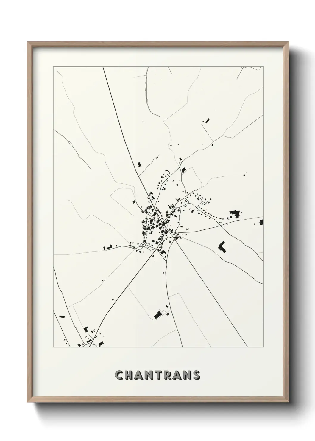 Un poster carte Chantrans