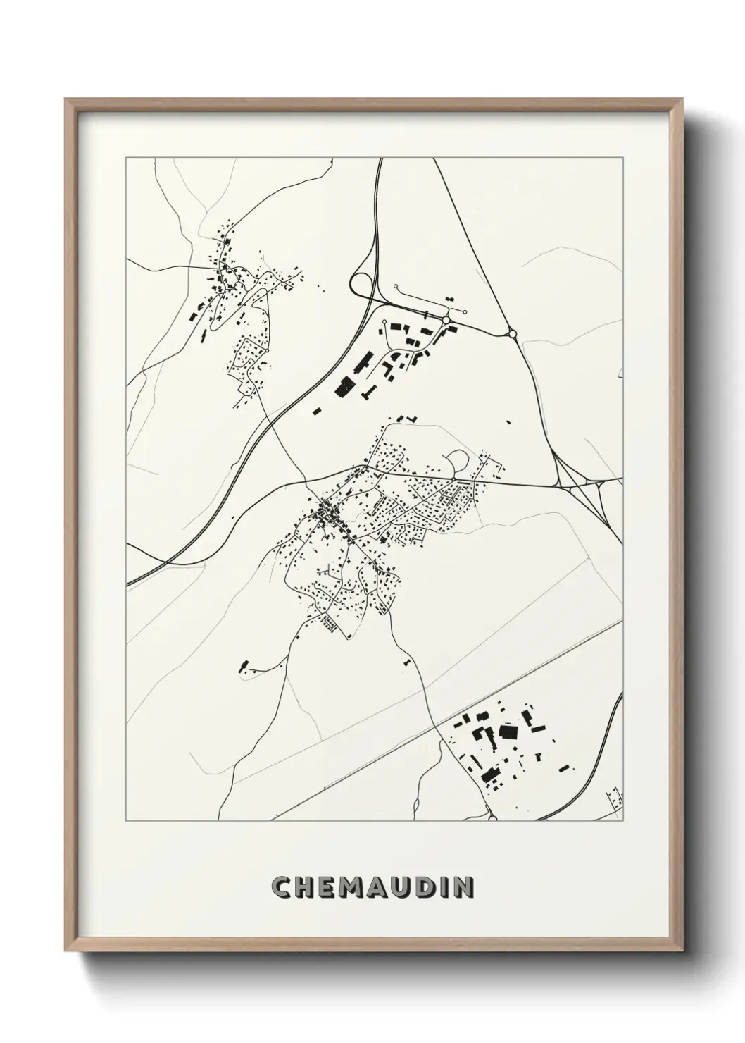 Un poster carte Chemaudin