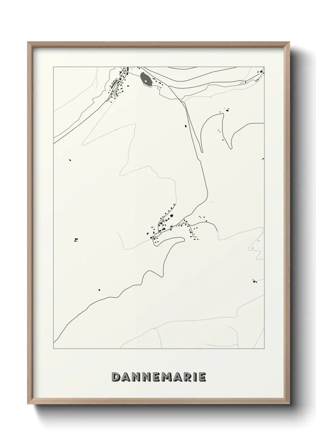 Un poster carte Dannemarie