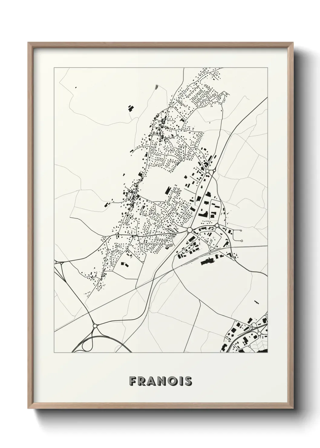 Un poster carte Franois