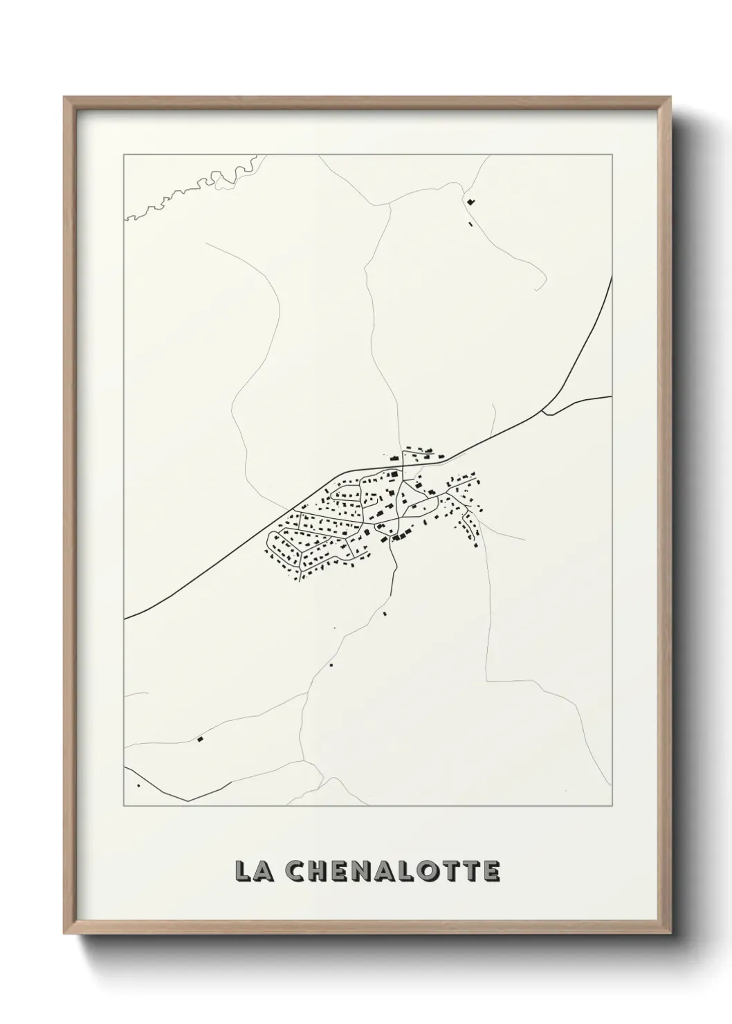 Un poster carte La Chenalotte