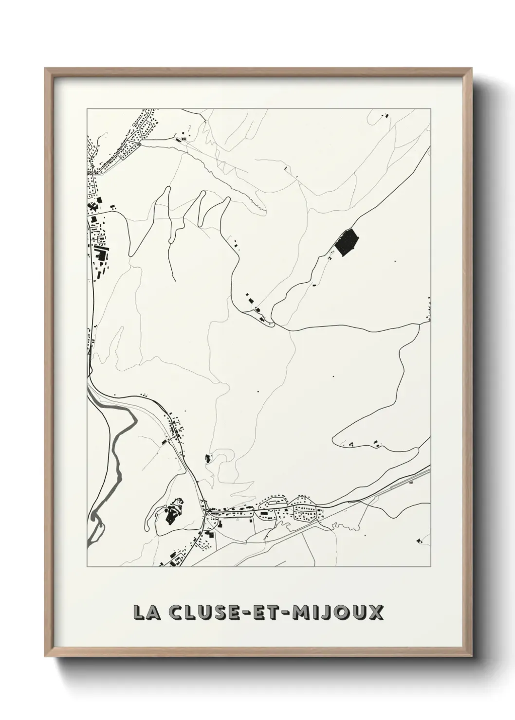 Un poster carteLa Cluse-et-Mijoux