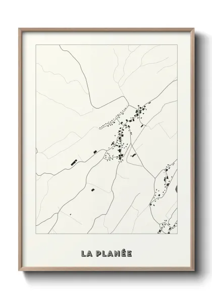 Une affiche de carte sur La Planée