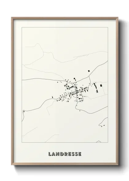 Une affiche de carte sur Landresse