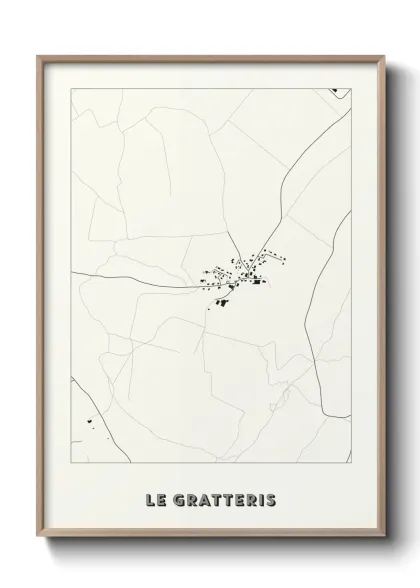 Une affiche de carte sur Le Gratteris