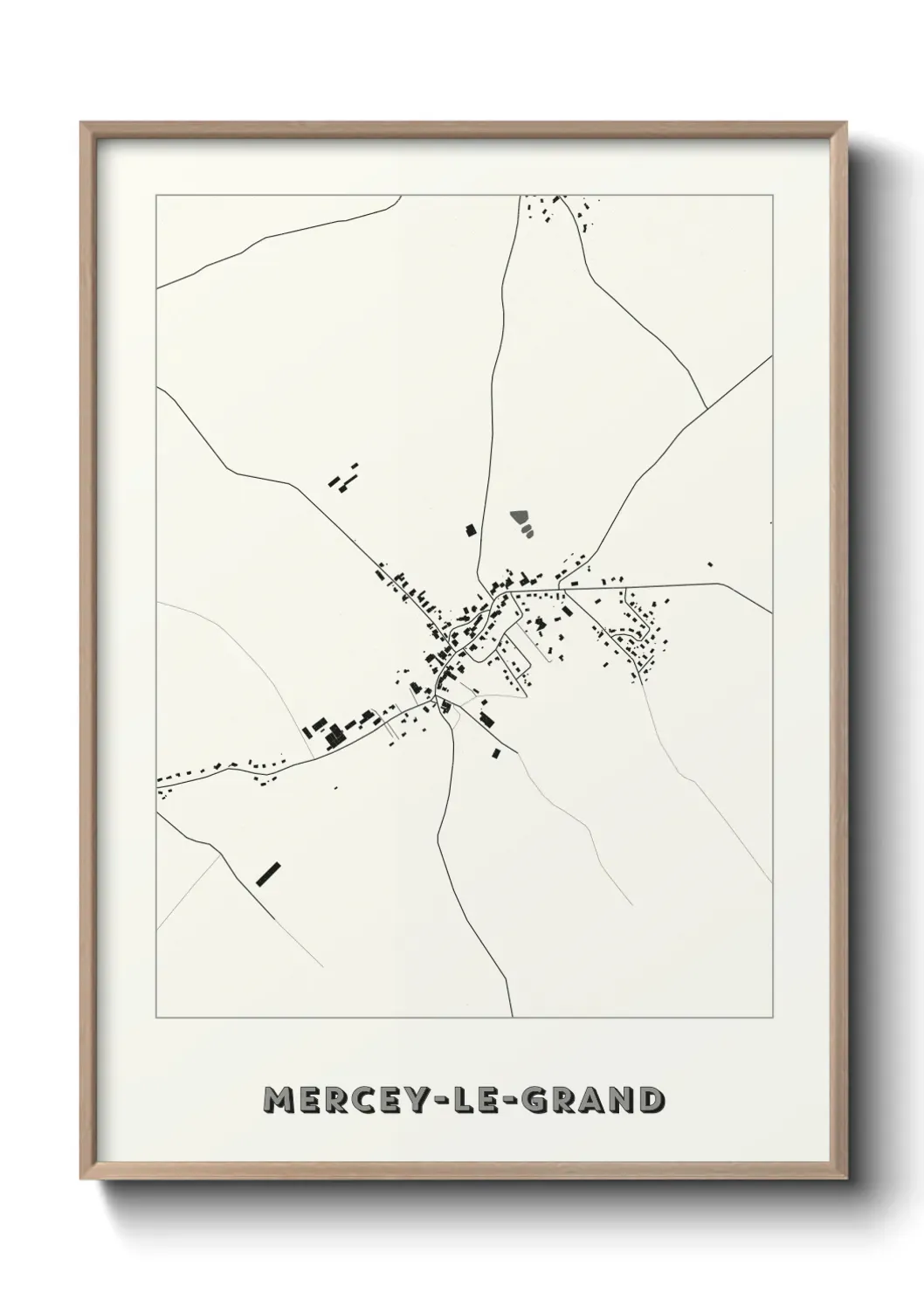 Un poster carteMercey-le-Grand