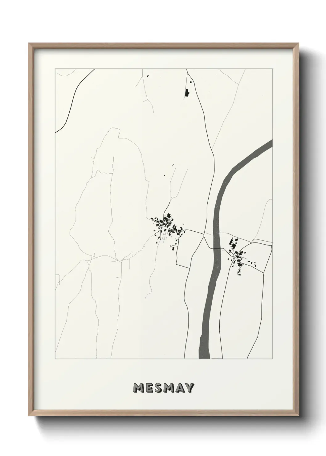 Un poster carte Mesmay