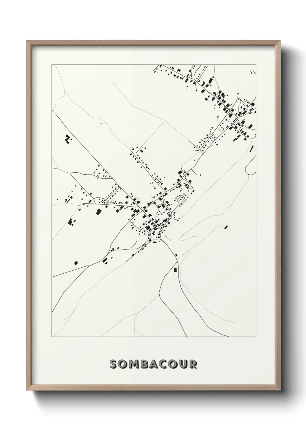 Un poster carte Sombacour