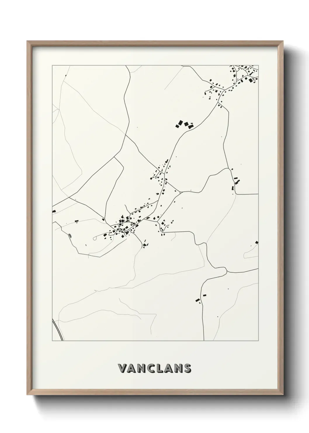 Un poster carte Vanclans
