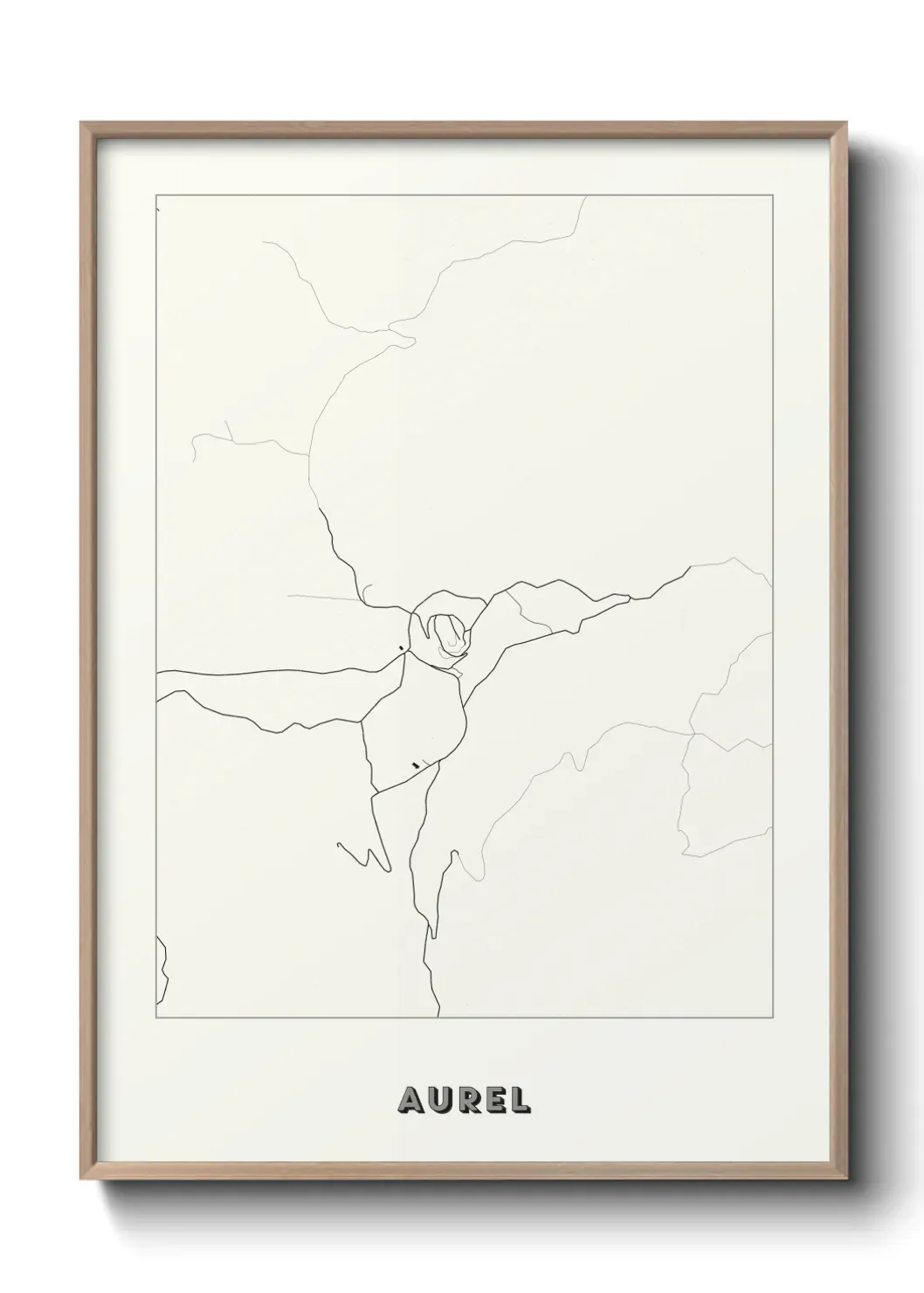 Un poster carte Aurel