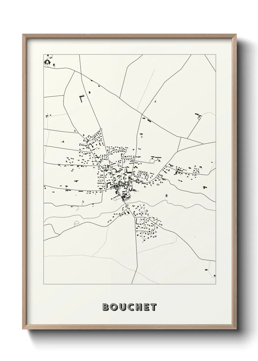 Un poster carte Bouchet