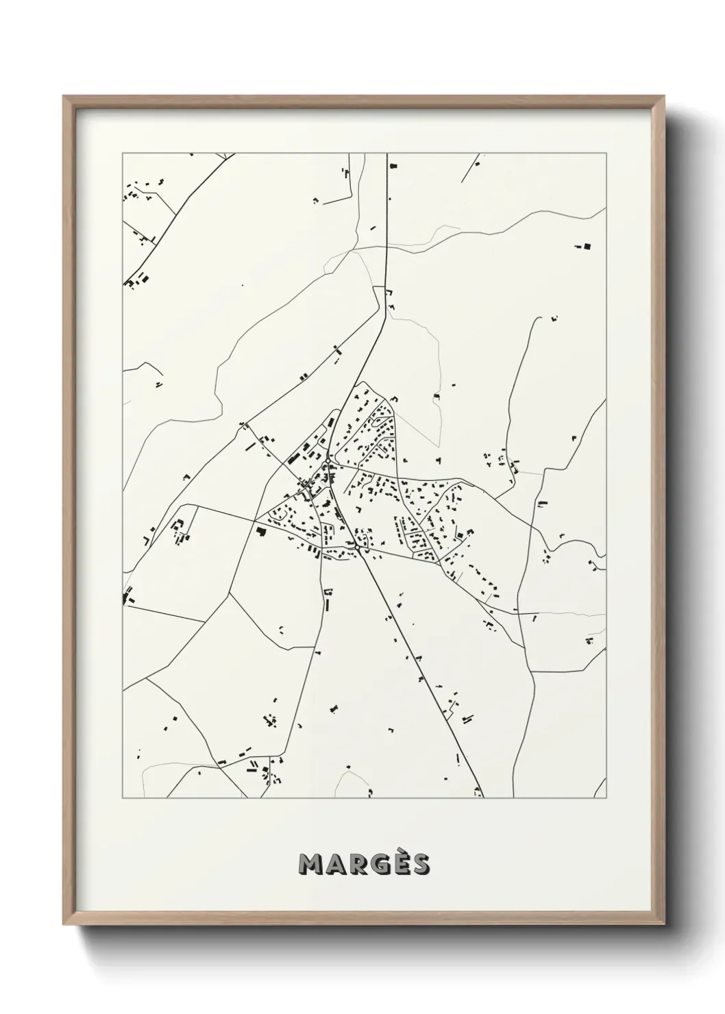 Un poster carte Margès