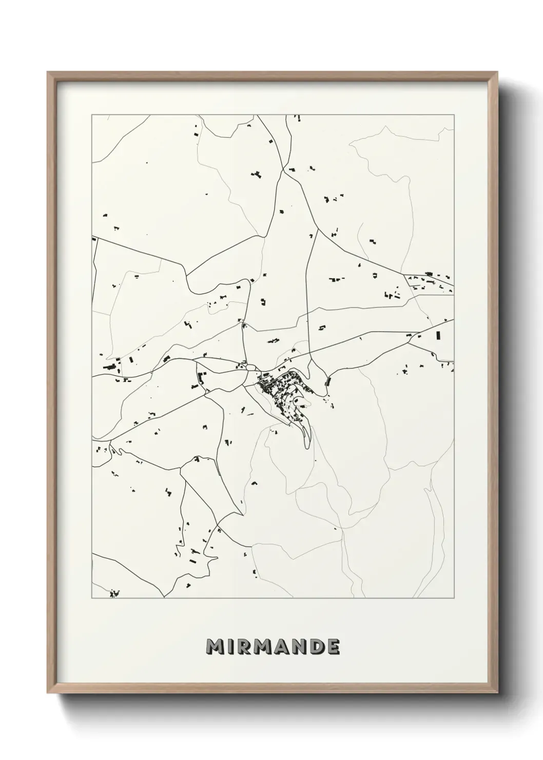Un poster carte Mirmande