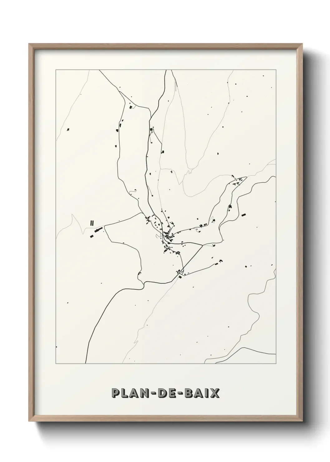 Un poster cartePlan-de-Baix