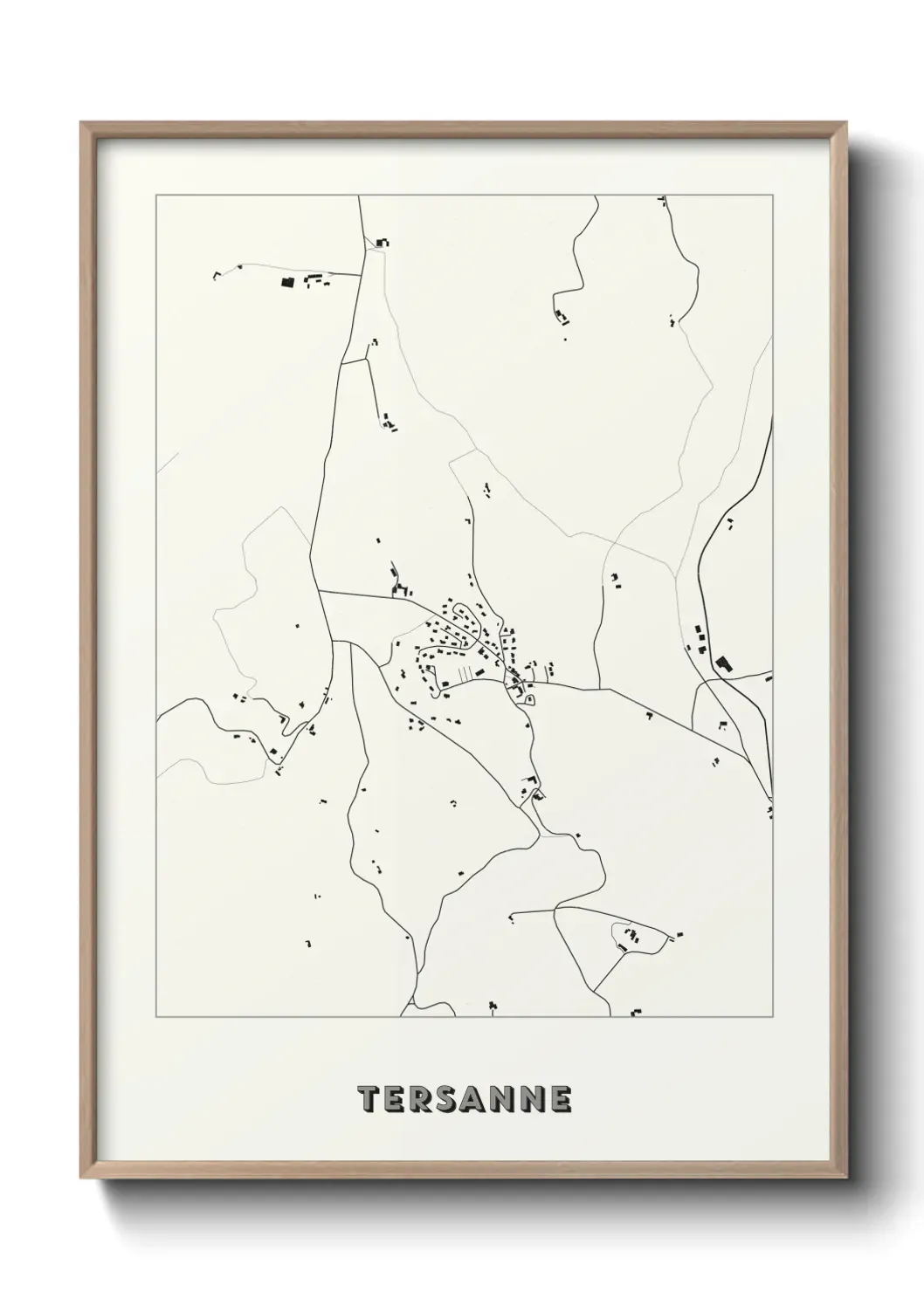 Un poster carte Tersanne