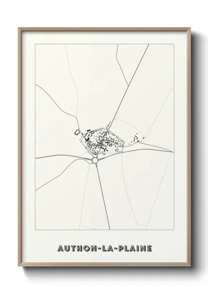 Une affiche de carte sur Authon-la-Plaine