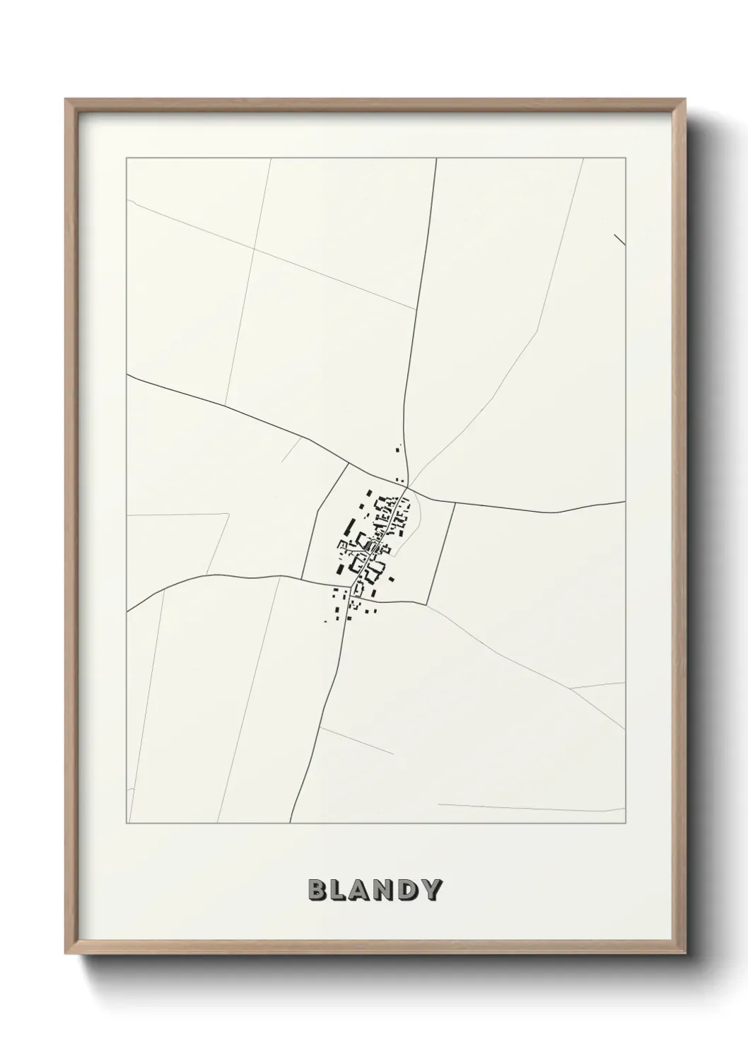 Un poster carte Blandy