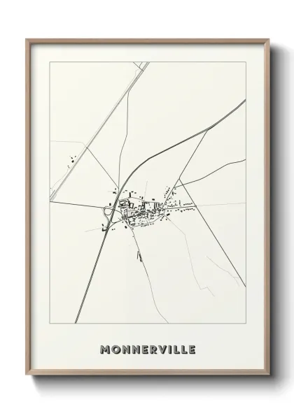 Une affiche de carte sur Monnerville