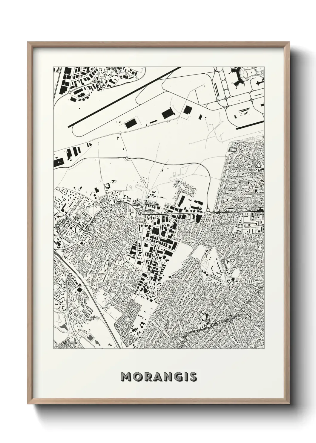Un poster carte Morangis