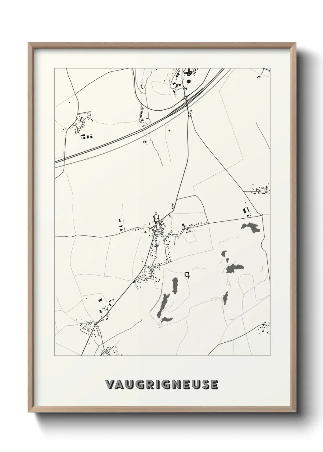Un poster carte Vaugrigneuse
