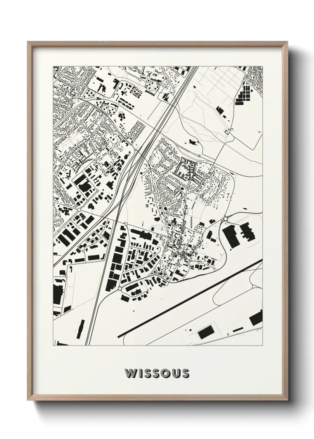 Un poster carte Wissous