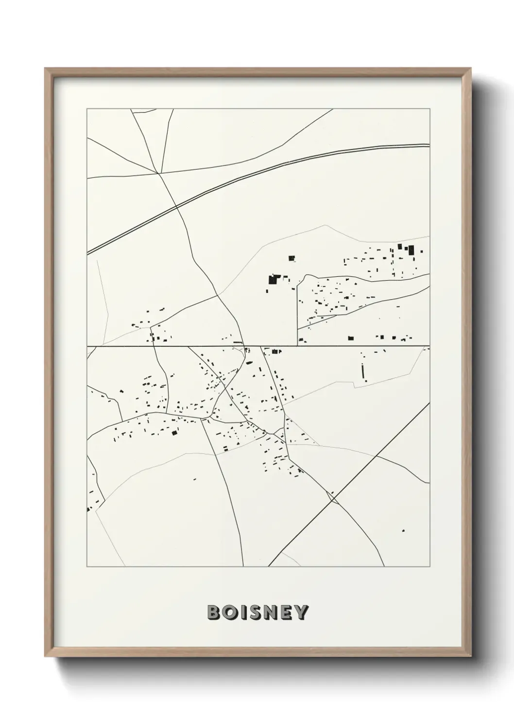 Un poster carte Boisney
