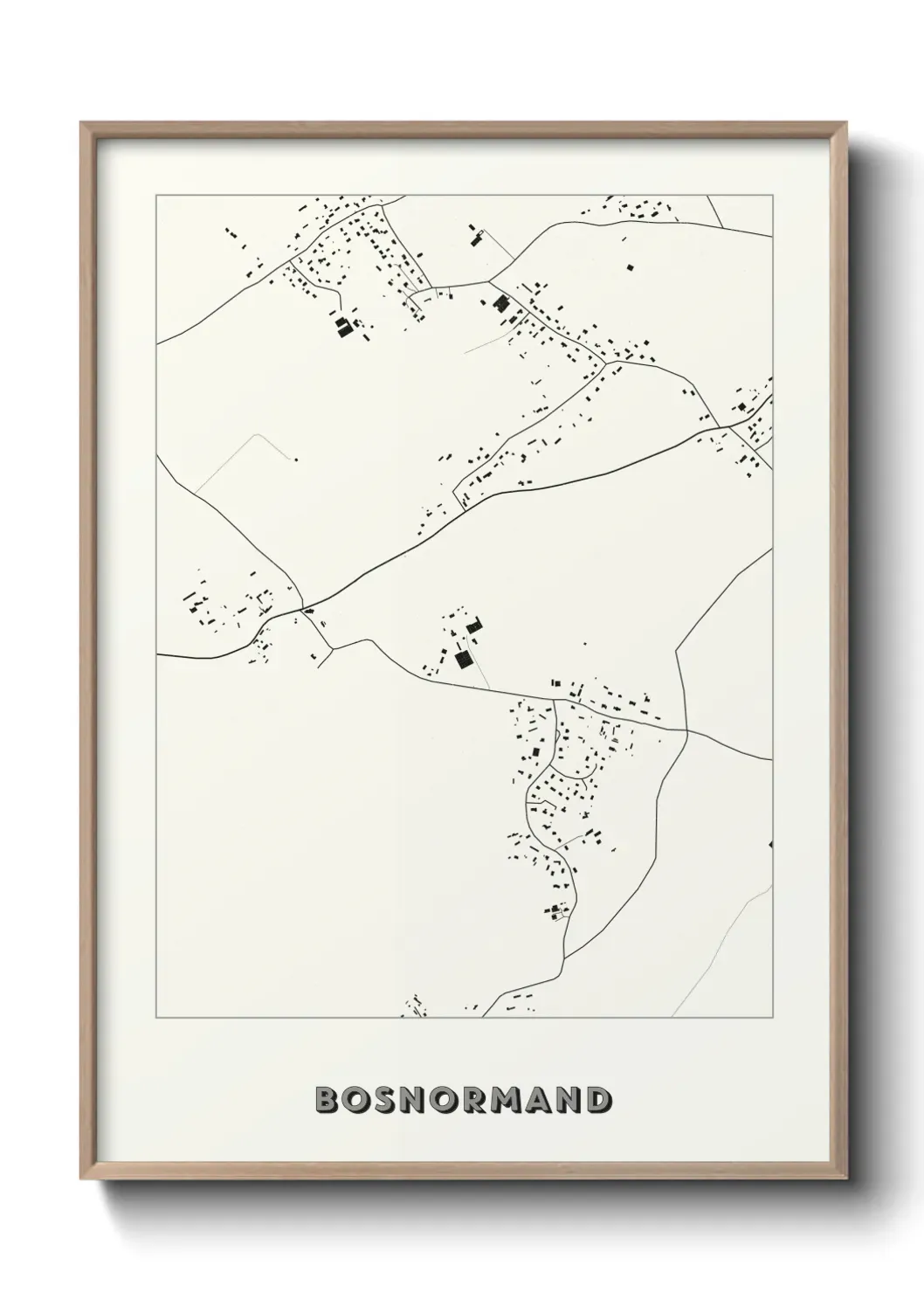 Un poster carte Bosnormand